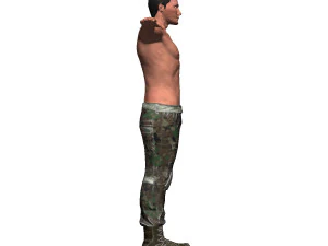 game ready character - animated soldier 3D Model