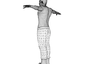 game ready character - animated soldier 3D Model