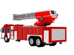 fire truck 3D 모델