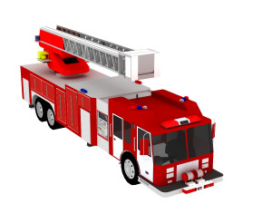 fire truck 3D 모델