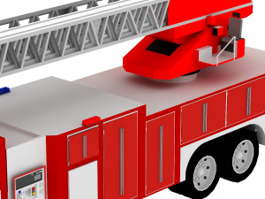 fire truck 3D 모델