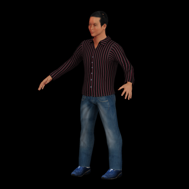 game ready character - rigged man 3D मॉडल .c4d .max .obj .3ds .fbx .stl .blend