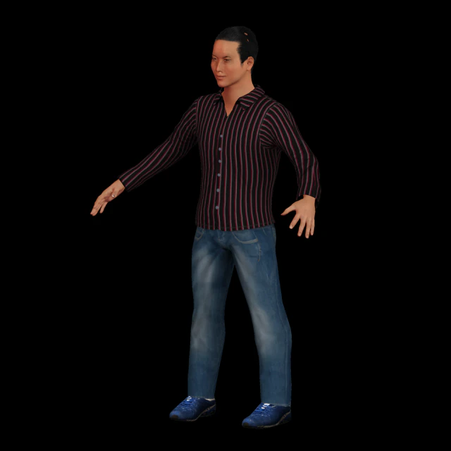 personagem pronto para o jogo - homem manipulado Modelo 3D .c4d .max .obj .3ds .fbx .stl .blend 