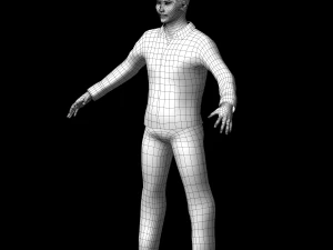 personagem pronto para o jogo - homem manipulado Modelo 3D