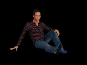 personagem pronto para o jogo - homem manipulado Modelo 3D