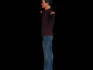 personagem pronto para o jogo - homem manipulado Modelo 3D