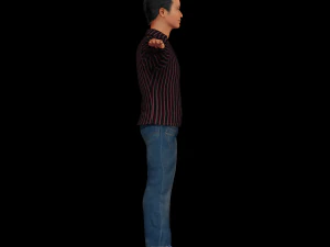 personagem pronto para o jogo - homem manipulado Modelo 3D