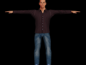 game ready character - rigged man 3D मॉडल