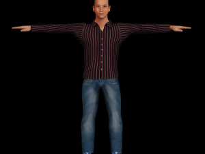 personagem pronto para o jogo - homem manipulado Modelo 3D