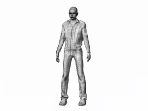 game ready character - rigged man 3D Model