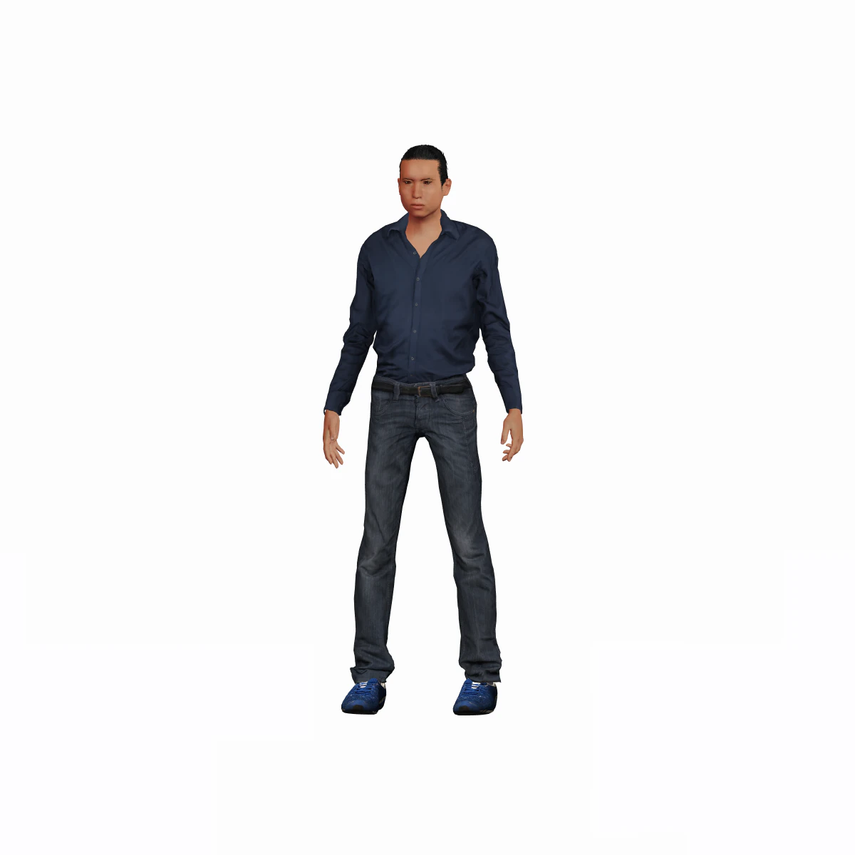 game ready character - rigged man 3D Model .c4d .max .obj .3ds .fbx .stl .blend 