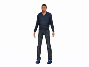 game ready character - rigged man 3D 모델