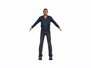 game ready character - rigged man 3D Model