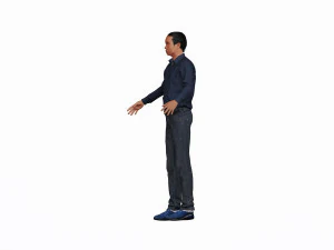 game ready character - rigged man 3D Model