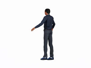 game ready character - rigged man 3D Model