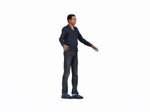game ready character - rigged man 3D Model