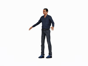 game ready character - rigged man 3D 모델