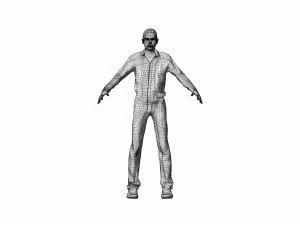 game ready character - rigged man 3D Model