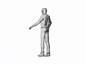 game ready character - rigged man 3D Model