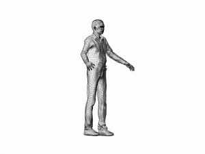 game ready character - rigged man 3D Model