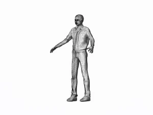 game ready character - rigged man 3D Model