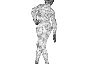 game ready character - animated rigged woman 3D 模型
