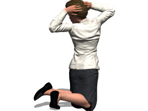 game ready character - animated rigged woman 3D 模型