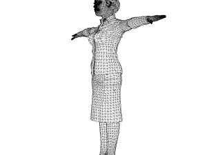 game ready character - animated rigged woman 3D 模型
