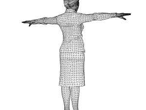 game ready character - animated rigged woman 3D 模型