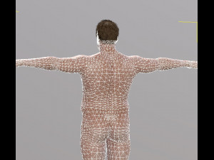 naked man-rigged 3d game character Modelo 3D