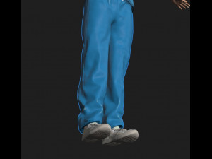 nurse woman-rigged 3d game character Modelo 3D