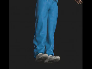 nurse woman-rigged 3d game character 3D Model
