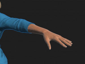 nurse woman-rigged 3d game character Modelo 3D