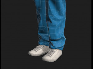 nurse woman-rigged 3d game character Modelo 3D