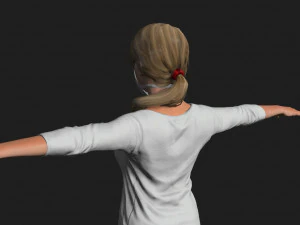 nurse woman-rigged 3d game character 3D Model
