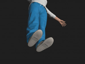 nurse woman-rigged 3d game character Modello 3D