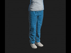 nurse woman-rigged 3d game character Modello 3D
