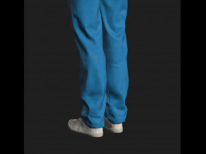 animated nurse woman-rigged 3d game character 3D Модель
