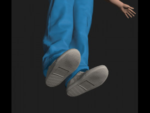 animated nurse woman-rigged 3d game character 3D Модель