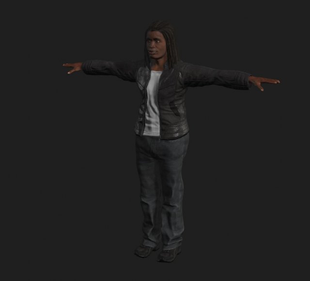 animated gang man - rigged 3d game character Model 3D .c4d .max .obj .3ds .fbx .stl .blend 