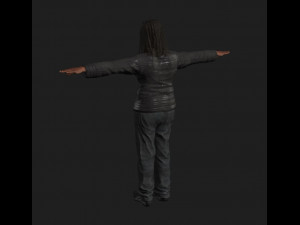 animated gang man - rigged 3d game character Model 3D