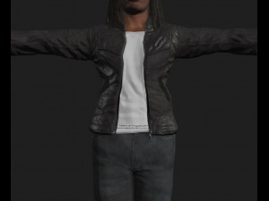 animated gang man - rigged 3d game character Model 3D