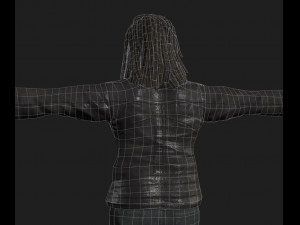 animated gang man - rigged 3d game character Model 3D