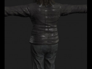 animated gang man - rigged 3d game character Model 3D