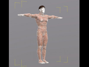 naked man-rigged 3d game character 3D Model