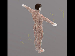 naked man-rigged 3d game character 3D Model