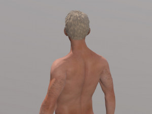 naked man-rigged 3d game character 3D Model