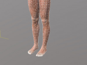 naked man-rigged 3d game character 3D Model