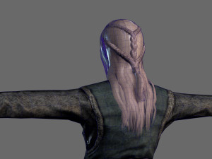 animated elf woman-rigged 3d game character Model 3D