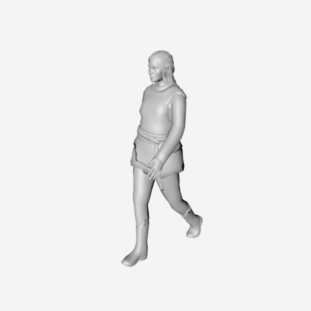 elf statue Modello 3D .c4d .max .obj .3ds .fbx .stl .blend 